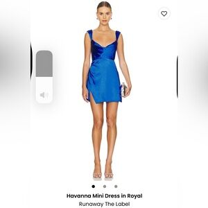 Runaway the label short blue dress. So freaking sexy. Size XS. Worn once.